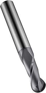 Dormer S5015.0 Shank Ball-Nosed End Mill, X-CEED Coating, HM, 5 mm Head Diameter, 10 mm Flute Length, 57 mm Full Length