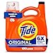 Tide Liquid Laundry Detergent, Original Scent, 125 fl oz, 100 Loads, Boosted Clean Even in Cold Water with Concentrated Washing Soap