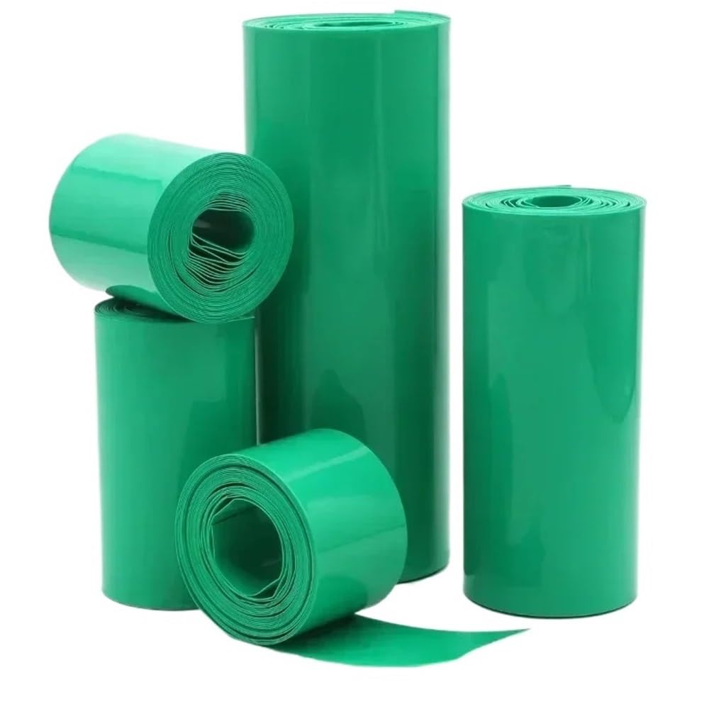 Rurki termokurczliwe klasy morskiej, Zielona rurka termokurczliwa z PVC do 18650 wielu rozmiarów(150MM*95MM*8METERS)