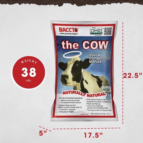 Michigan Peat Baccto Wholly Cow Compost 40 Quart miniatura 2