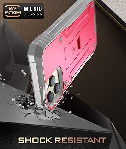 Coque iPhone 12 Pro Max rose robuste protégeant l'écran des rayures