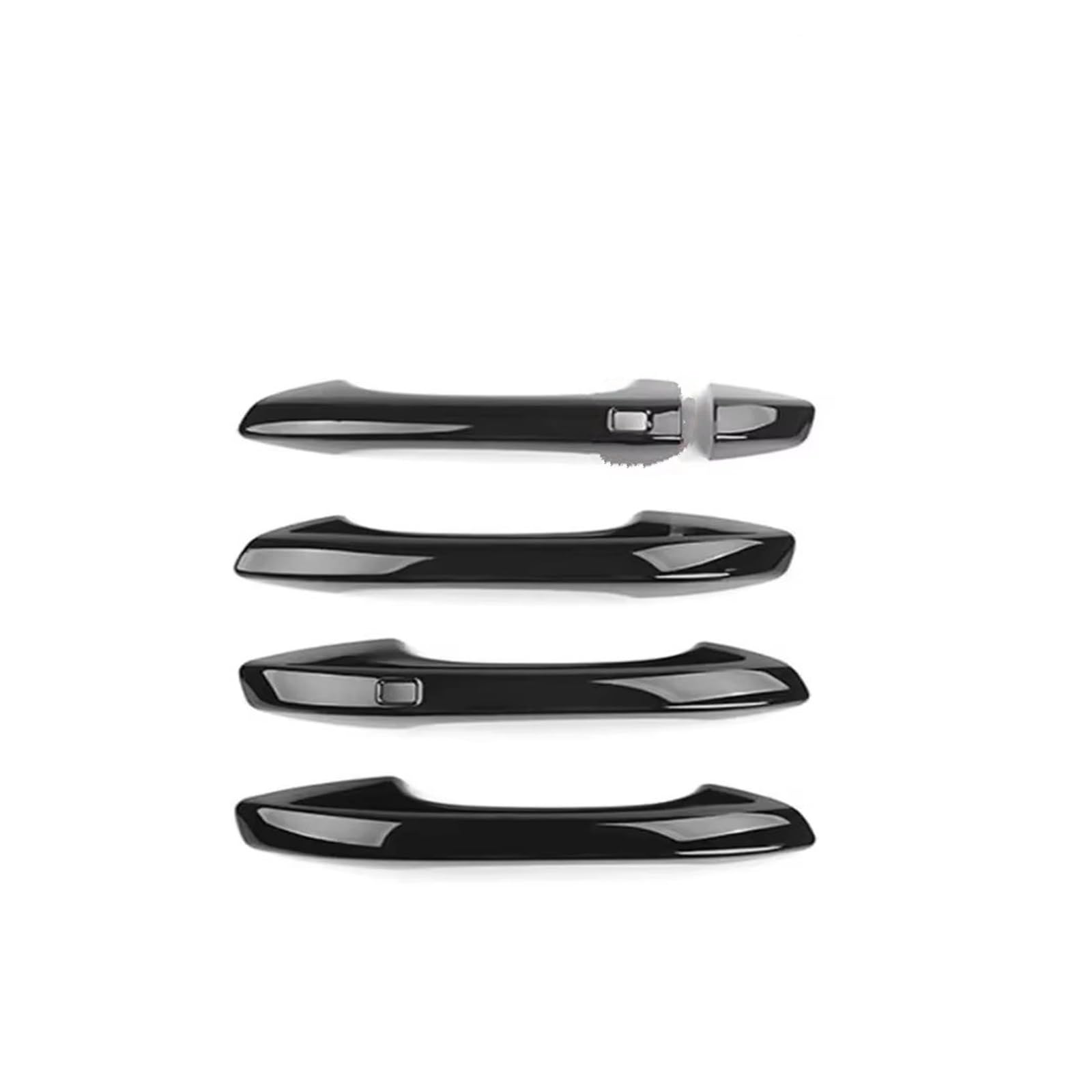 ZhanNuoBHd for Kia for K5 2021 2022 2023 2024 2025 Exterior Carbon Fiber Bright Black Style Outer Door Handle Cover Vehicle Exterior Outer Door Handle(Black)