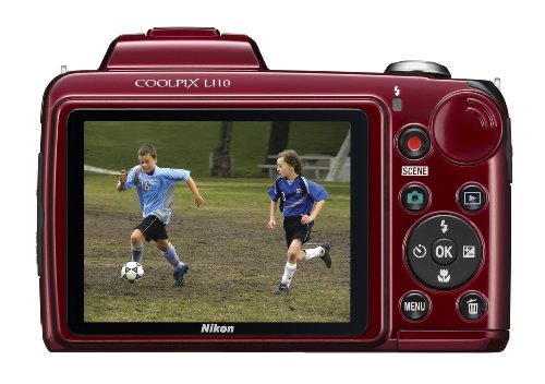 Nikon Coolpix L110 12.1Mp Digital Camera With 15X Optical Vibration Reduction (Vr) Zoom And 3.0-Inch Lcd (Red) #TOP1