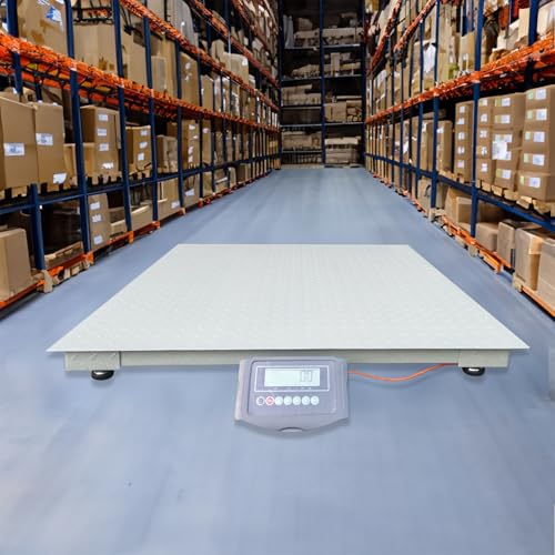 Báscula industrial de piso 6600lb 48x48 pulg miniatura 2
