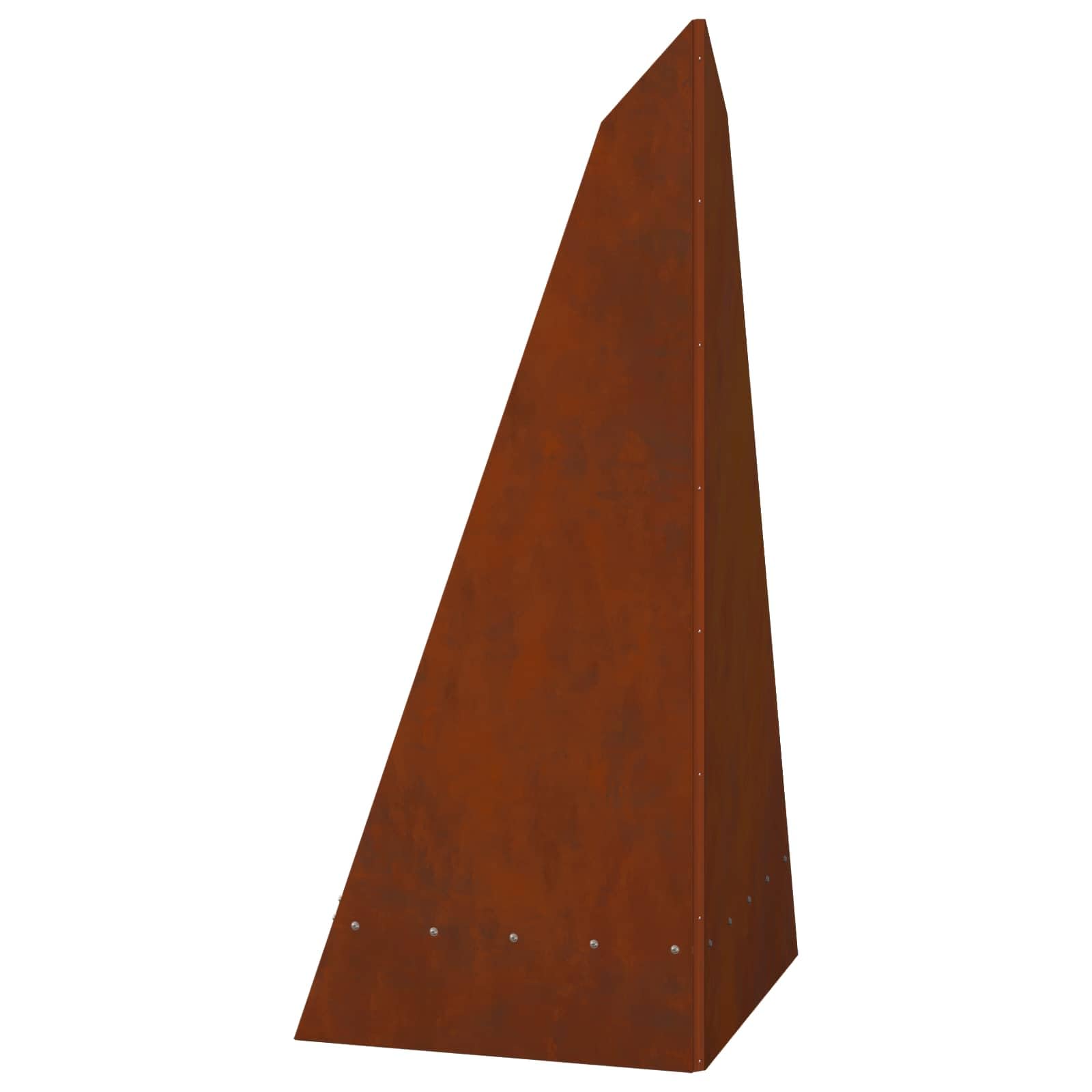 Brasero marrón de acero resistente a la intemperie, 58 x 40 x 100 cm, rectangular para patio y jardín, con gran capacidad para troncos y calor acogedor en eventos al aire libre