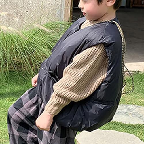 Baby Boys Girls V Collar Down Vest Winter Warm Lightweight Sleeveless Puffer Jacket Winter Coat Outerwear2