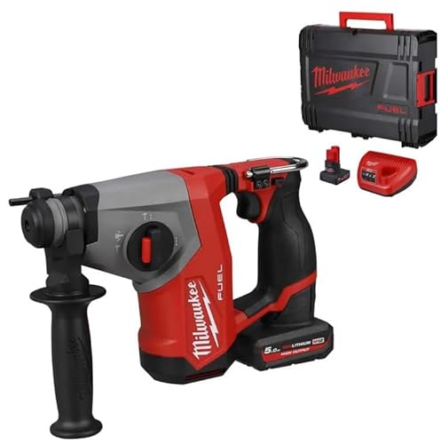 Milwaukee M12FHAC16-502X 12v Fuel 16mm Compact SDS+ Hammer Drill Kit - 2 x 5.0ah High Output Batteries