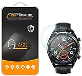 (2 Pack) Supershieldz for Huawei Watch GT and Watch GT Active Tempered Glass Screen Protector, 0.33mm, Anti Scratch, Bubble Free