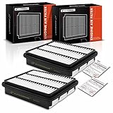 A-Premium 2-PC Engine Air Filter Compatible with Chrysler Sebring & Dodge Avenger, Colt, Stratus &
