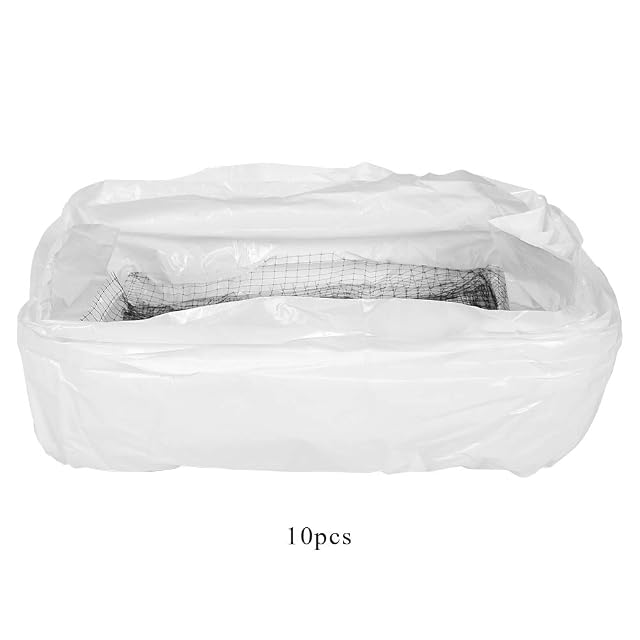 Foto 2 de 8 de Cat Litter Box Liner Tray Reutilizable Protección del Medio Ambiente Fuerte Pet Lifter Bolsa de Tamiz…