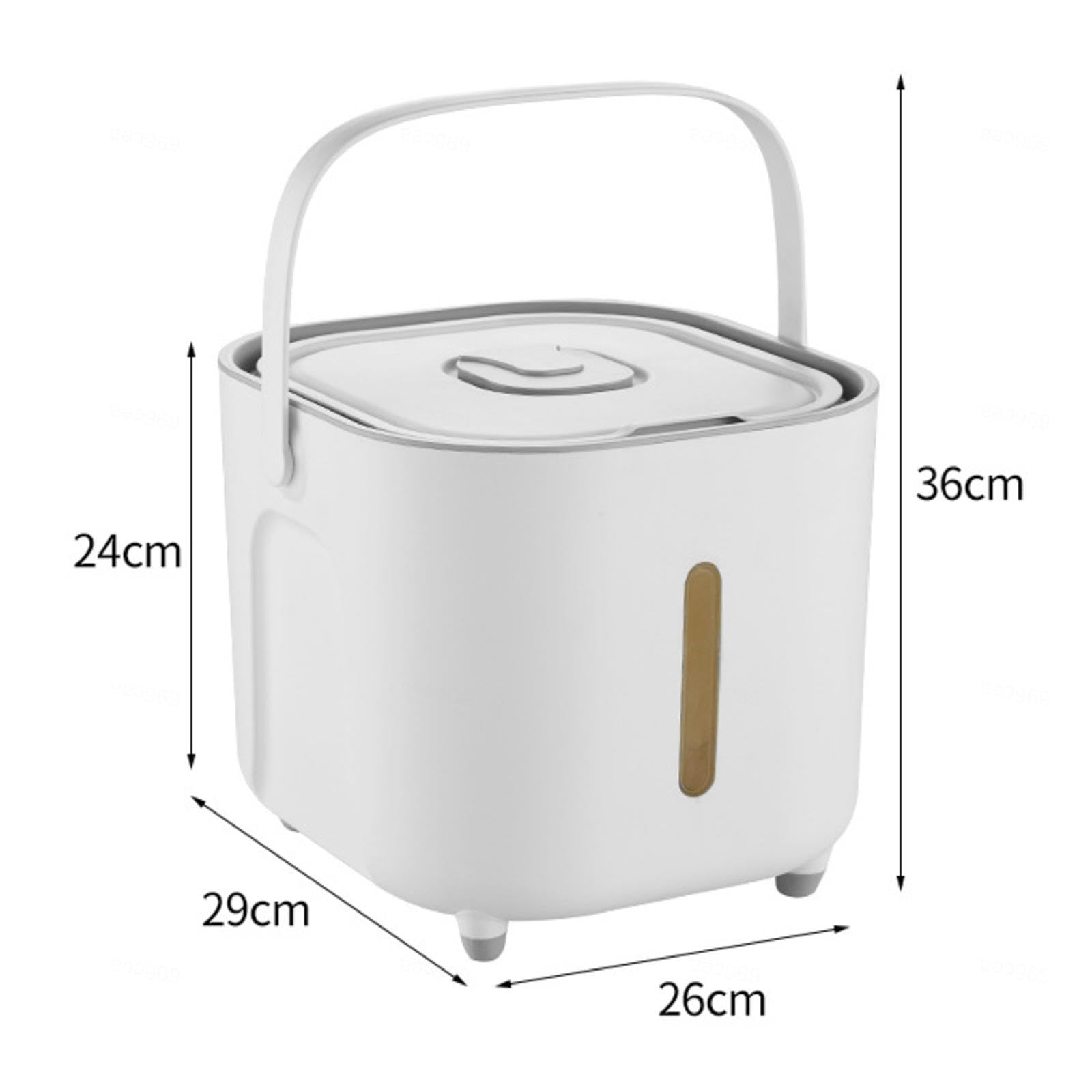 NIBHZ Distributore di Riso | Dispenser per La Conservazione dei Fagioli con Misurino - Barile per La Conservazione del Riso, Distributore di Cereali, Distributore di Alimenti