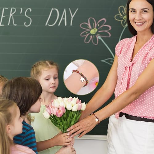 Yiyang Teacher Appreciation Gifts, Bamboo Bracelet for Women Men Boho Healing Jewelry Birthday Retirement Thank You Gifts for Teacher2