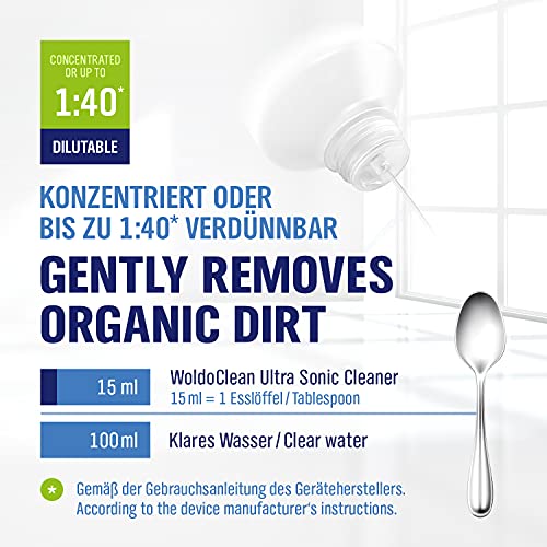 Ultraschallreiniger Konzentrat 750ml Reinigungsflüssigkeit für Ultraschallgeräte - für Brillen, Schmuck, Silber, Münzen & Uhren – Bild 4