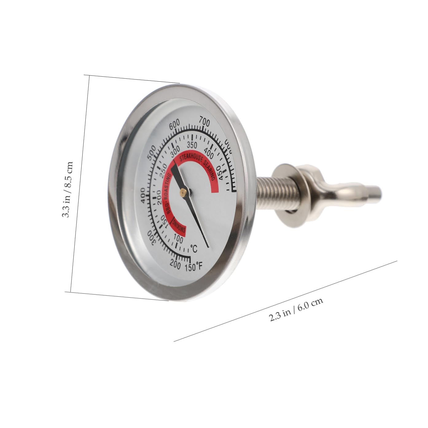 Sosoport 5 Stück Oven Thermometer Bimetallisches Thermometer für Grill und Backofen Temperaturbeständig für Bbq und Heimisches Präzise Temperaturmessung für Ergebnisse