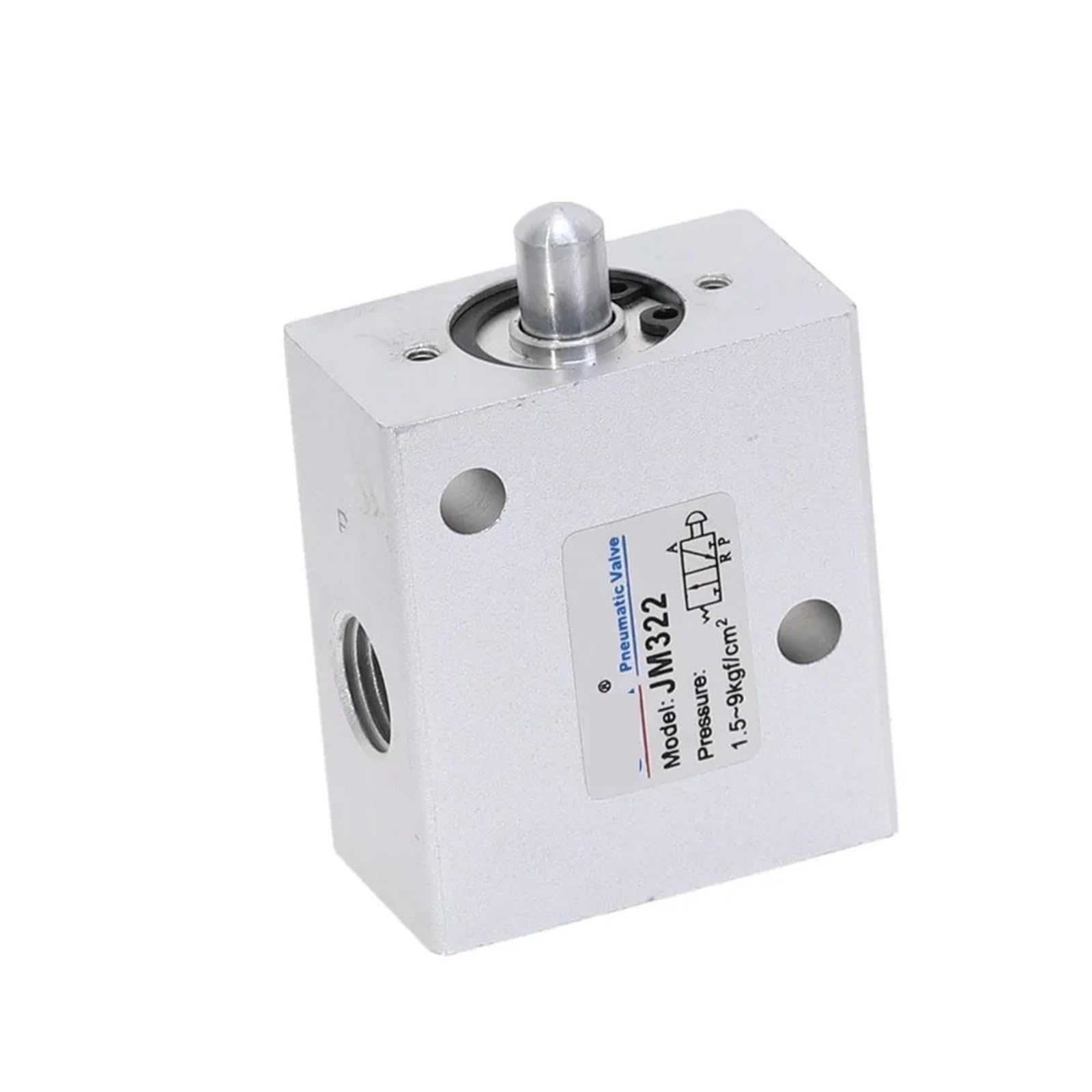 Valve mecanique JM322 pour controler un verin pneumatique 3 voies filetage 6,35mm