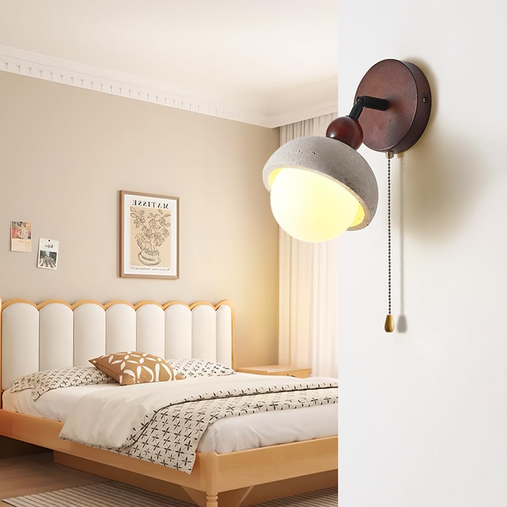 Apliques de Pared Modernos Interior Lámpara de Pared de Travertino Amarillo Arte Nórdico Mármol Piedra Natural Japonesa Lámpara de Pared para Sala de Estar Dormitorio Mesita de Noche Pasillo
