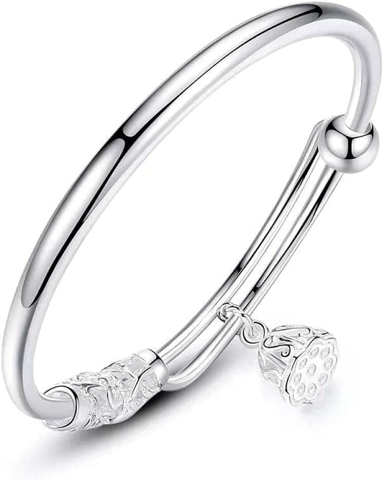 Bracelets en cristal et argent sterling pour femme : sublimez votre style avec ce jonc réglable