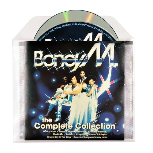 Djois made by 3L 10298  Pack 50 Fundas CD Dobles con 2 Compartimentos y Espacio para Carátula, Transparente, 150 x 127 mm