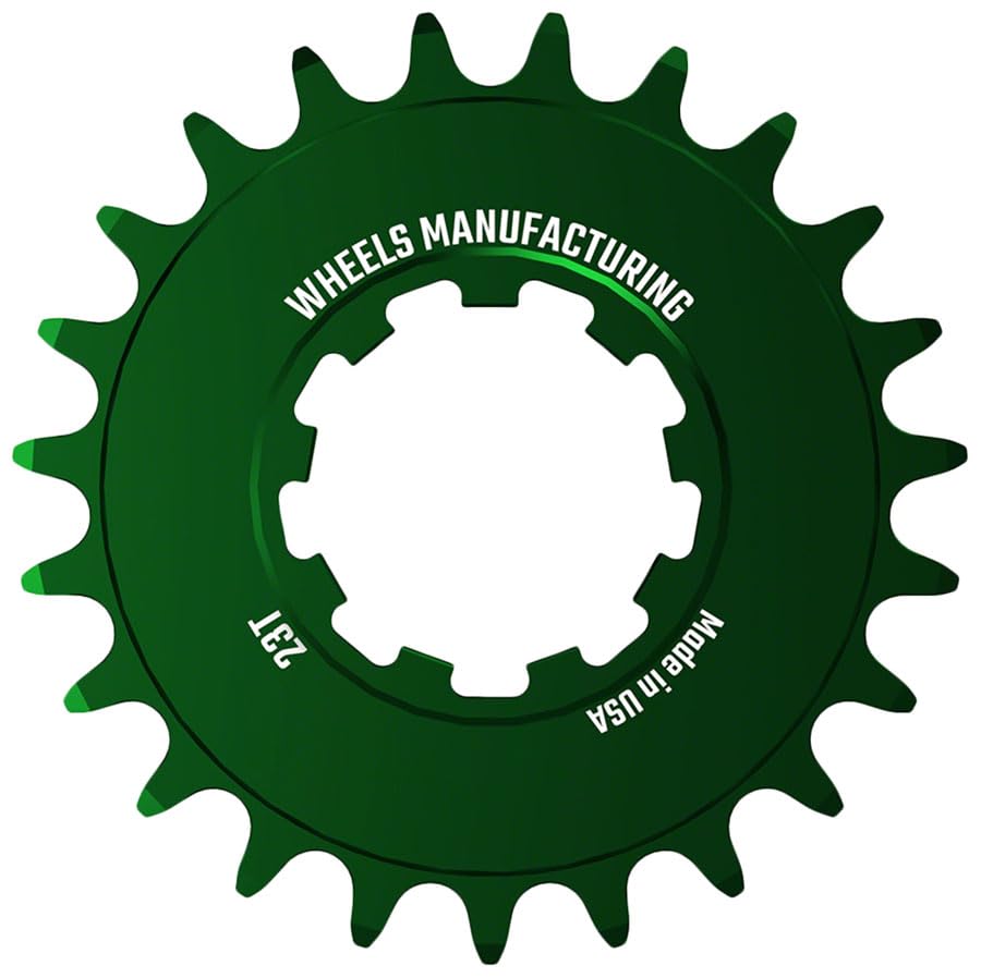 Wheels Manufacturing Solo-Speed Cog - 23t, Fits Solo-Spline and Solo-XD Kits, Green