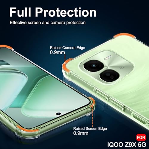 Image of TheGiftKart Crystal Clear Back Cover Case for iQOO Z9X 5G | Shockproof Soft TPU Case | Cushioned Edges for Ultimate Protection Back Cover Case for iQOO Z9X 5G (TPU, Transparent)