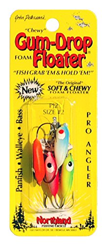 Northland Tackle PJ2M-99 Gum-Drop Floater, Assorted, 2 Hook