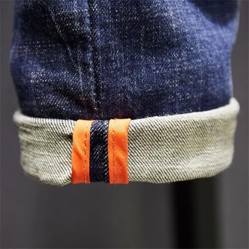 Mens Spring Ripped Jeans Slim Fit Dark Blue Destroyed Torn Moto Biker Pants Hip Hop Jeans Denim3