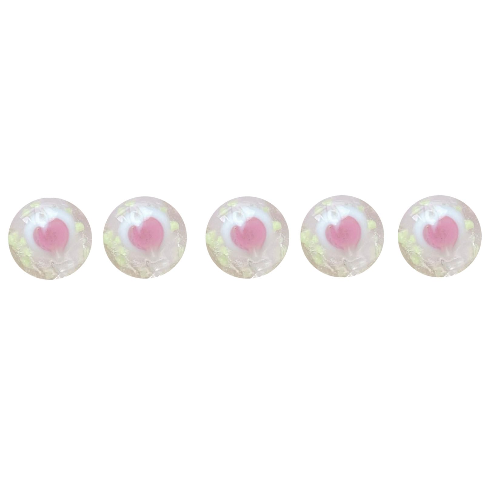 Carotoe Love Beads Artisanal Glass Beads For Jewelry Crafting Home Decorations Multicolor Strong Materials Creative Art Project Supplies Glass Beads For