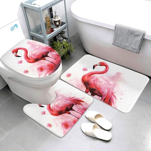 Tapis de bain microfibre douce de qualité supérieure lot de 3 - 4