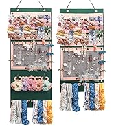 2 Pack Hair Bows Holder for Baby, Girls Headband Organizer Hanging Hair Clips Storage Hanger Hair...