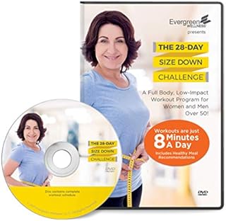 The 28 Day Size Down Challenge Low Impact Workout DVD for Women and Men – A Full Body Fitness Program for Seniors