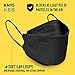 Good Mask Co. Good Comfort Disposable KN95 Kids' Face Masks, Comfortable Folding Face Masks, Bulk Face Masks, Pack of 25, Black
