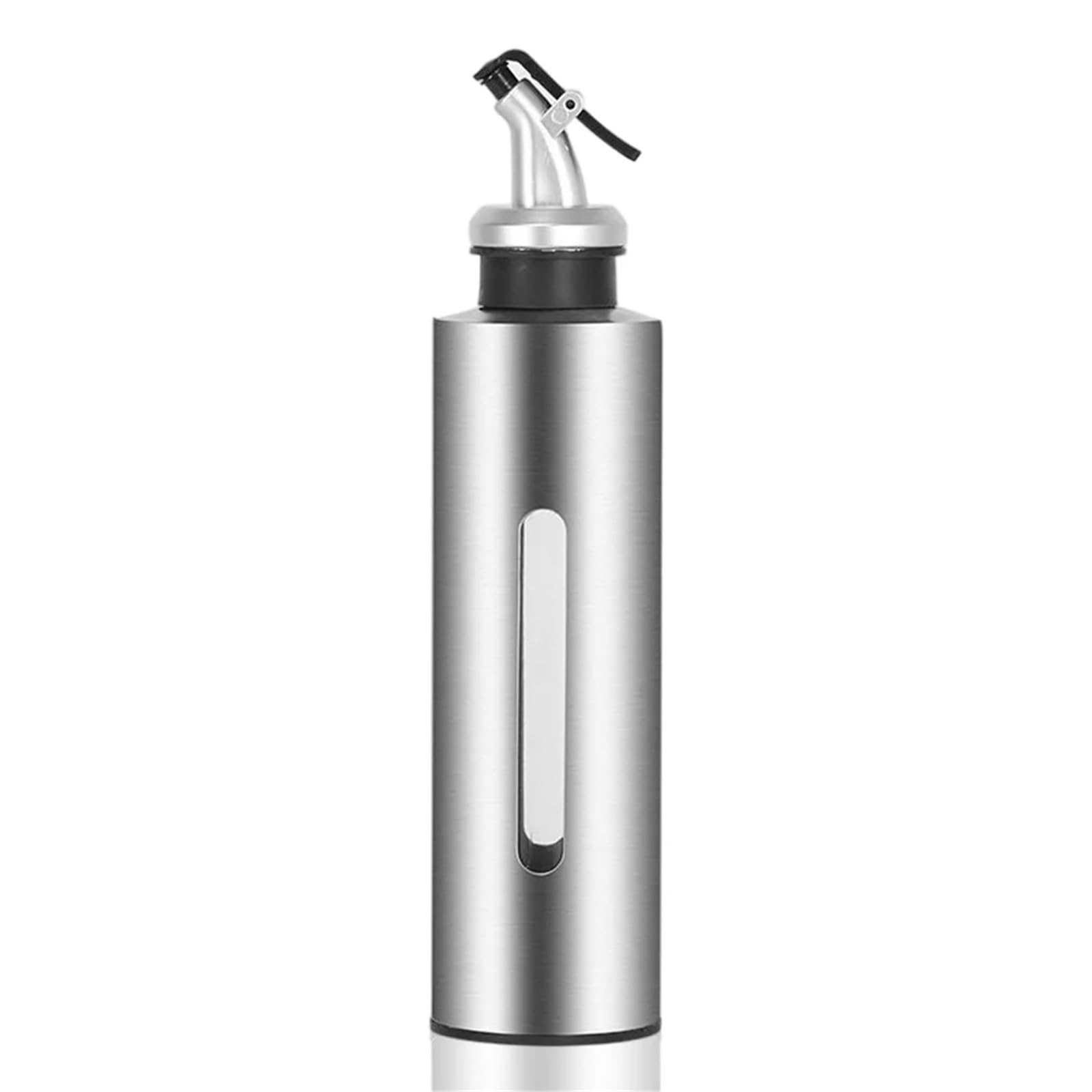 EnxJire Oil Bottle Portable Stainless Oil Bottle Household Vinegar Sauce Holder Dispenser Visual 190ml