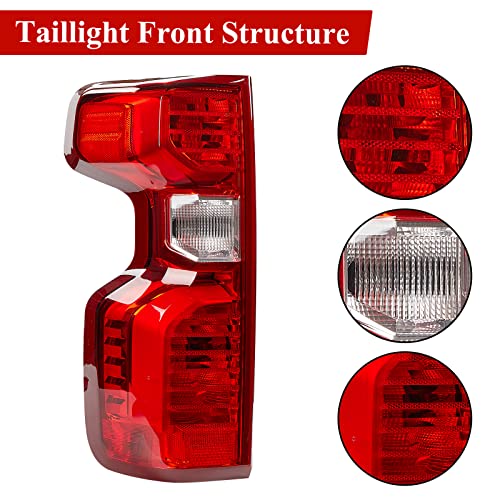 Vvavv Tail Light Assembly Compatible With 2019 2020 2021 2022 2023 Chevy Silverado 1500 2500Hd 3500Hd Factory Oe Style Left Driver Side Bulb And Harness Included 84554657 Gm2801308 #TOP2
