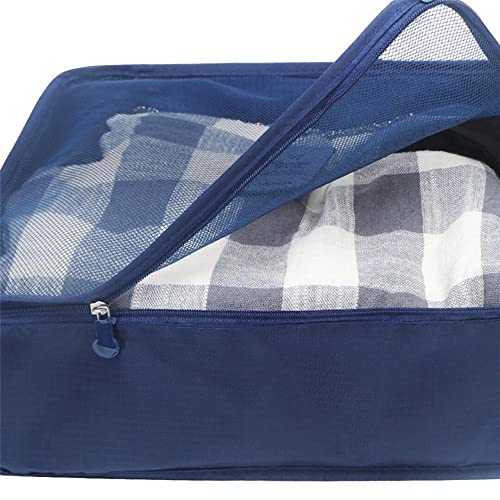Image of Rojeam 6 Set Packing Cubes Multi-Functional Travel Storage Bags Clothing Sorting Packages