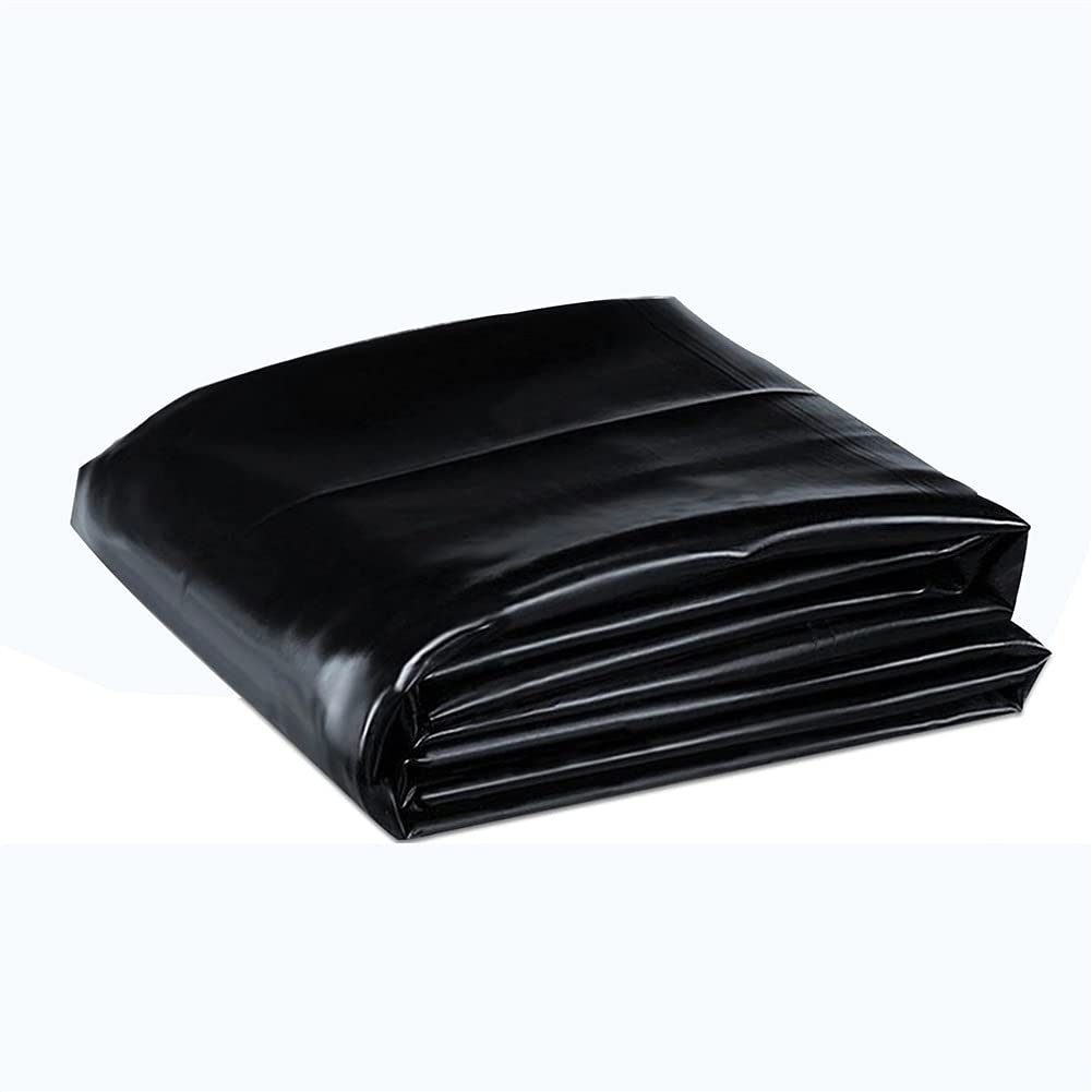 AWSAD Telo per Laghetto in HDPE, Rivestimento dello Stagno dei Pesci, Resistenza allo Strappo, Elevata Elasticità, Impermeabilità, Spessore di 0,5 Mm, Il Nero può Essere Personalizzato