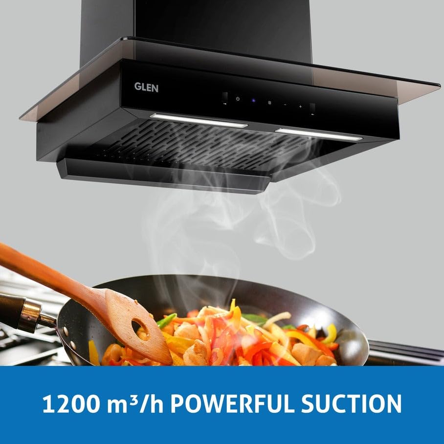Image of Glen Chimney Hood 6022 Auto Clean 60 Black
