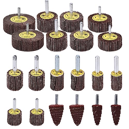15 Stück Fächerschleifer Set - Schleifaufsätze Für Bohrmaschine & Akkuschrauber