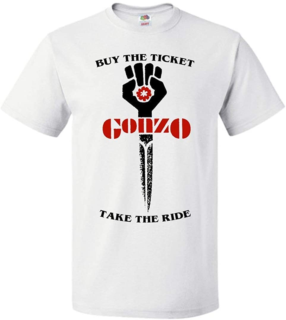 Gonzo Fist Journalism Hunter S. Thompson Style The Weird Pro T-Shirt Tee Gift Shirt Man (Medium)