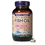 Wiley's Finest Wild Alaskan Fish Oil Prenatal DHA - 720mg EPA and DHA Omega-3s for Pregnant Women an