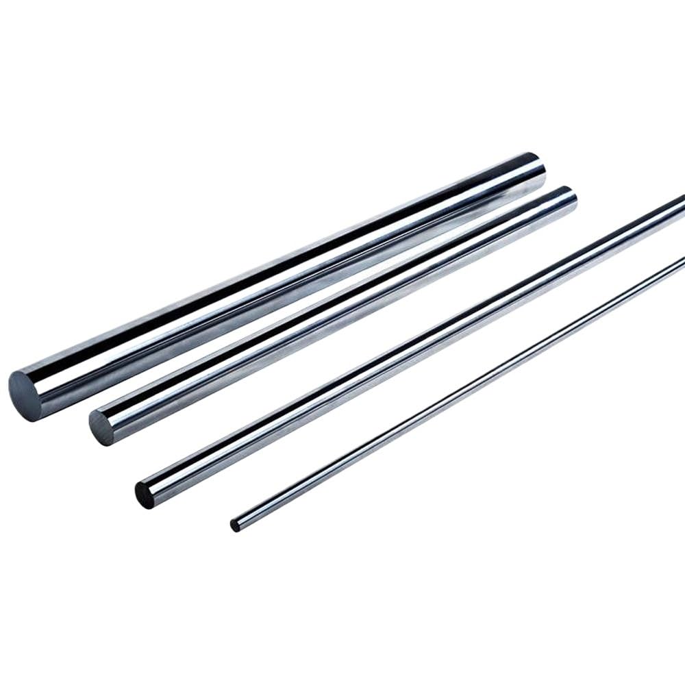 verchromte Linearwellen mit Gewindeenden, GCr15 verchromte gehärtete Linearwelle 8 mm 500–1000 mm Präzisionsführungsstange(16pcs 600mm)