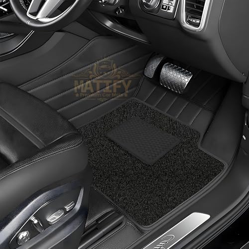 Image of 9D Car Floor Mat for Maruti E Vitara EV 26 | Black | Waterproof | Anti-Slip | Luxury Premium Leather Car Mat | Full Coverage | All Weather | Custom Fitted Mats
