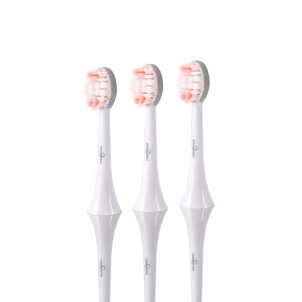 Sonic Electric Toothbrush Replacement Heads for Aicoreray AI-CR01, 3 Pack (Pink)