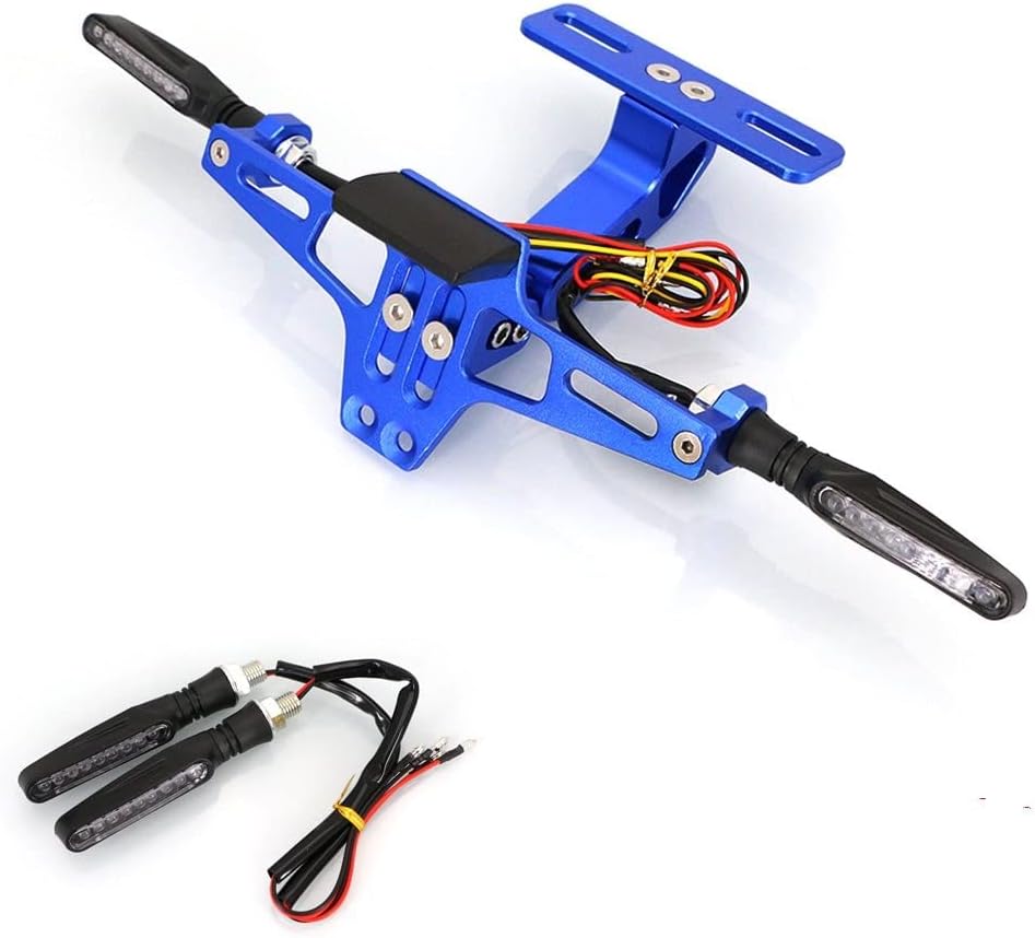 Universal CNC Motorcycle Adjustable Angle Aluminum License Number Plate Frame Frame Number