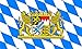 Etaia 5,4x8,4 cm - Auto Aufkleber Fahne/Flagge von Bayern mit Löwen Wappen und Rauten Sticker Motorrad Bike Handy Laptop