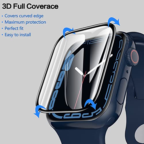 YMHML Apple Watch 45mm Screen Protector (Series 8 Series 7) 3D Curved