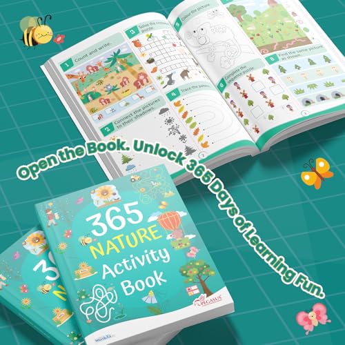 Image of 365 Nature Activity Book for Kids 4+ | Fun Activities with Games, Puzzles, Coloring & Outdoor-Inspired Challenges | Best Gift for Children