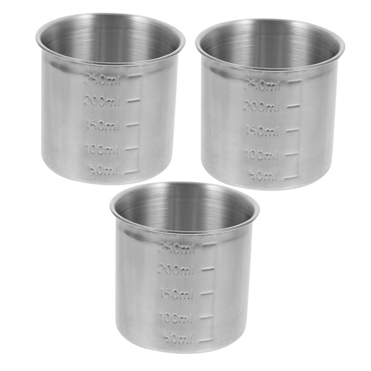 BESTOYARD 12piezas Tazas Medidoras De Acero Inoxidable Para Cocina Marcaciones Claras y Amplia Apertura Para Hornear y Cocinar