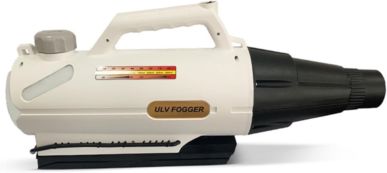 Electric ULV Fogger Sprayer 3L Portable Cold Mist Machine Aerosol Generator Disinfection Machine Nozzle Fight Drugs Sprayer for DIY Use(Yellow)