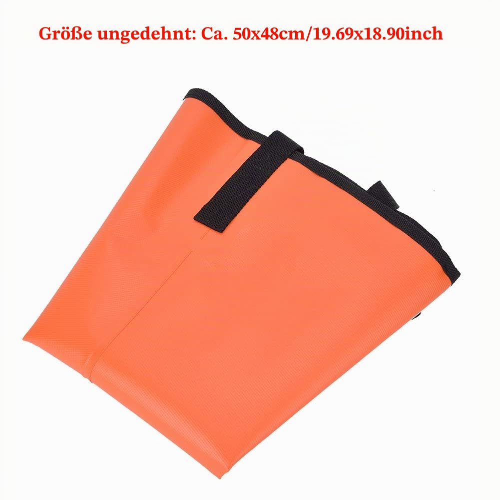 Alomejor Sea Anchor Drogue PVC Hochleistungs Treibbremse f¨¹r Kajak Kanu Bootsverlangsamung Orange Bootszubeh?r Maritime Sicherheit