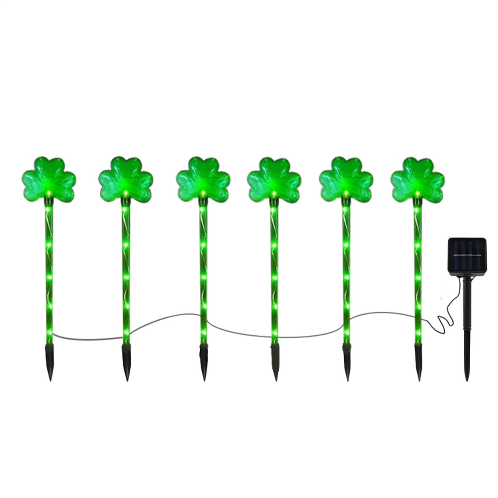 Luces de shamrocks del Día de San Patricio guirnalda LED decorativa e iluminación de arte